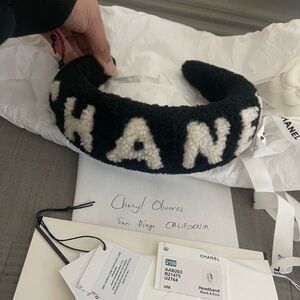 CHANEL Shearling Headband